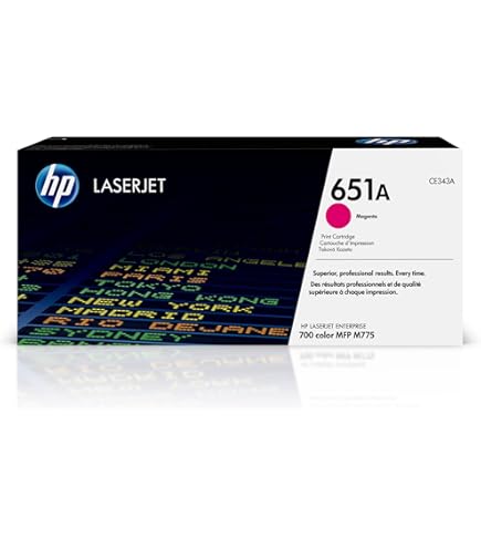 Amazon.com: HP 651A Cyan Toner Cartridge | Works LaserJet